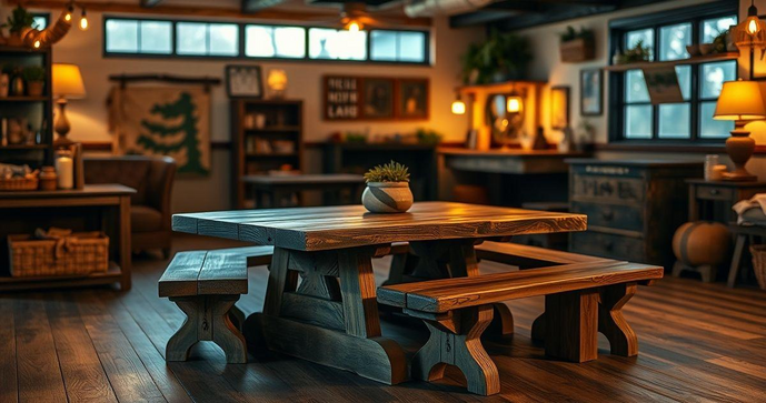 Como Escolher a Mesa Rústica de Madeira com Bancos Ideal para Seu Espaço Como Escolher a Mesa Rústica de Madeira com Bancos Ideal para Seu Espaço