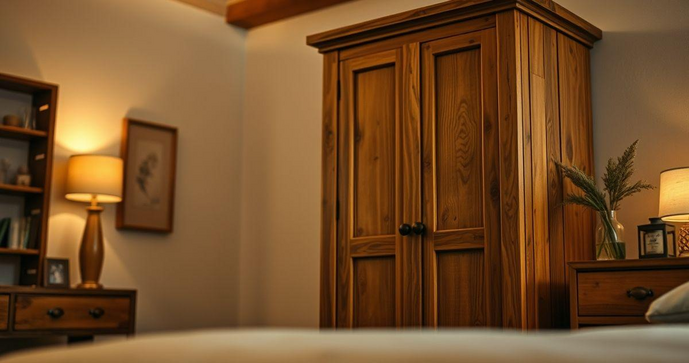 Guarda Roupa Rústico de Madeira Maciça para um Toque Natural em Seu Quarto Guarda Roupa Rústico de Madeira Maciça para um Toque Natural em Seu Quarto