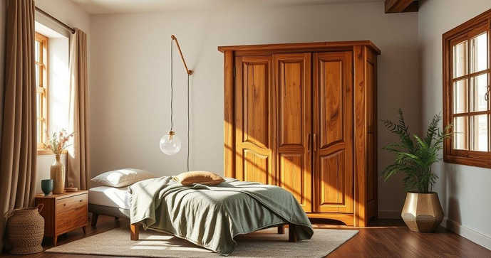 Roupeiro Rústico de Madeira de Peroba: O Charme e a Durabilidade que Seu Quarto Merece Roupeiro Rústico de Madeira de Peroba: O Charme e a Durabilidade que Seu Quarto Merece