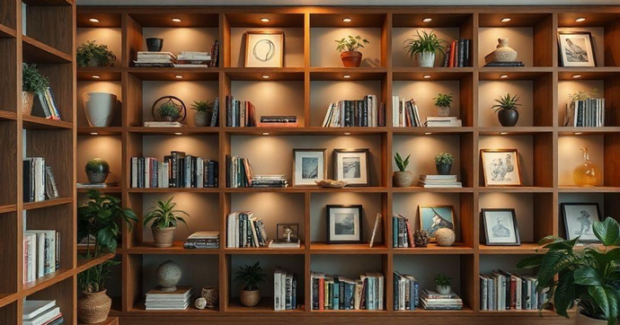 Transforme seu espaço: estantes e prateleiras de madeira